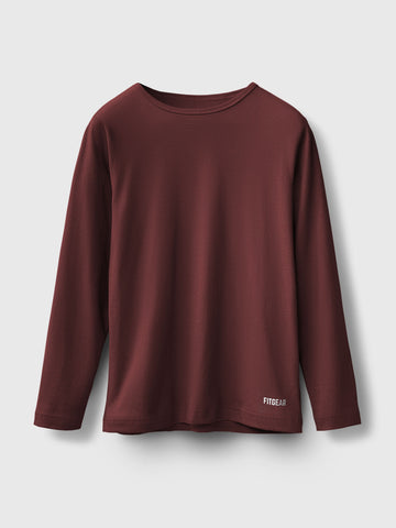 Cotton Long Sleeve Crew Neck Tee